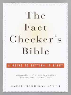 cover image of The Fact Checker's Bible